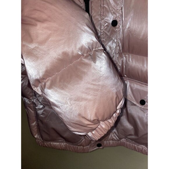 Blanc Noir Mont Ventoux Puffer Jacket Pink Shimmer Down Fill Small - Picture 4 of 10